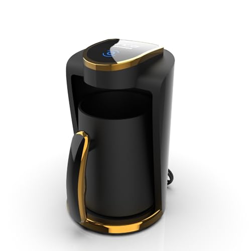 İnca IKM-01 Türkische Kaffeemaschine Automatisch | Türk Kahve Makinesi | 250ml (1-4 Tassen) | 400W | Überlaufschutz & Trockengehschutz | Edelstahlheizplatte | Modernes Design | Für Perfekten Mokka von İnca