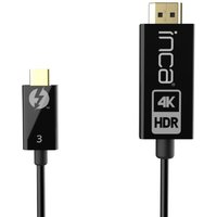 USB-C auf HDMI Kabel 1,8 m (4K@60Hz) Konverterkabel Adapterkabel Schwarz von Inca