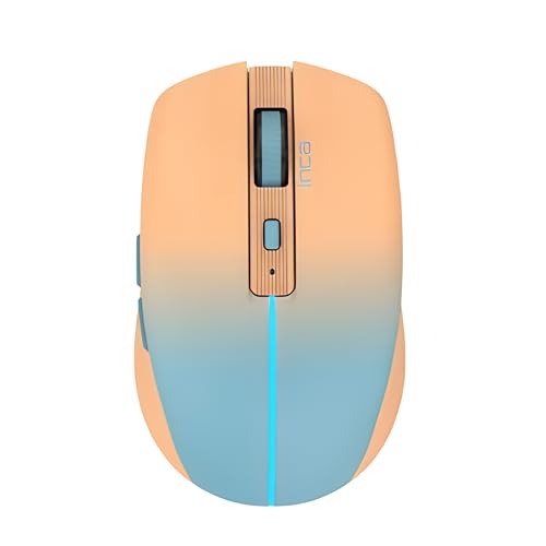 inca IWM-511RT Dual Bluetooth Mode BT1 5.1+BT2 5.1 und 2,4 GHz Wireless Preis 1600 DPI (Orange) von İnca