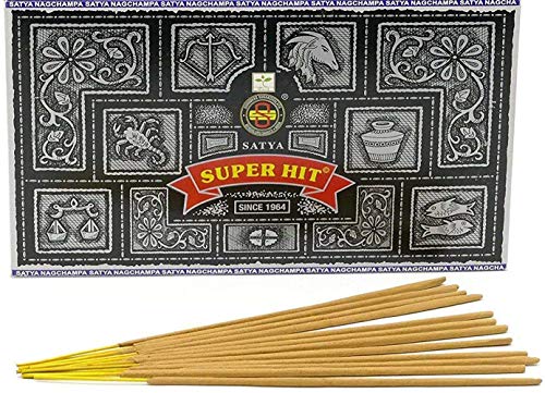 Räucherstäbchen Satya Super Hit 180g Großpackung 12 Schachteln zu je 15g Räucherstäbchen Satya Super Hit 180g Großpackung 12 Schachteln zu je 15g von Satya