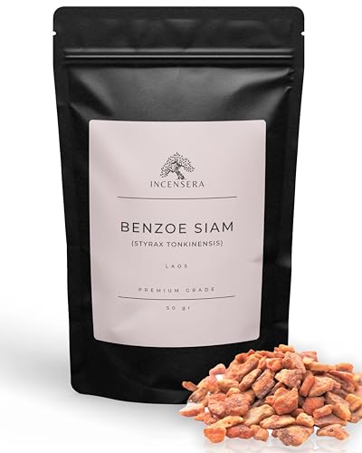 Benzoe Siam zum Räuchern 50 gr aus Laos, Styrax tonkinensis Räucherharz hochwertiges Räucherwerk Feines Aroma Benzoin Siam Harz Duftendes Räuchermittel Entspannung und Wohlgeruch Benzoe Siam zum Räuchern 50 gr aus Laos, Styrax tonkinensis Räucherharz hochwertiges Räucherwerk Feines Aroma Benzoin Siam Harz Duftendes Räuchermittel Entspannung und Wohlgeruch von Incensera