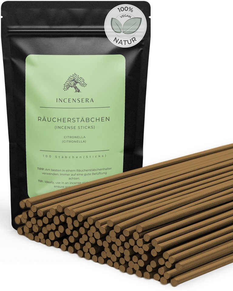 Incensera Räucherstäbchen Räucherstäbchen Citronella (100-St) von Incensera