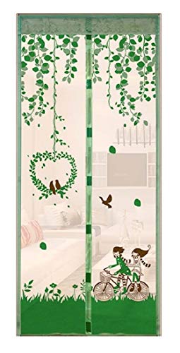 Magnetisches Fliegengitter für Fenster – gegen Insekten – Vorhang – Fliegen – Mücken – Haus – Schlafzimmer – Möbel – Farbe Grün – 210 x 90 cm von Inception Pro Infinite