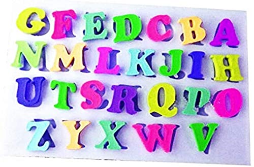 Silikonform in Lebensmittelqualität, Buchstaben des Alphabets – Zuckerpaste – Fondant – Kuchen – Pfannkuchen – Muffin – Dekoration von Inception Pro infinite