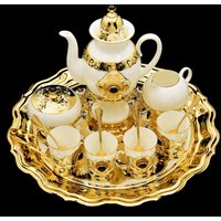 Kaffeeservice Für 4 Personen "Royal" Schönes Graviertes Set Luxus Geschenk Bestes von InciGallery