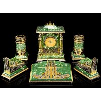 Schreibtisch Set Für The Head "Kaiser" Jade, Messing, Schwärzung, Versilberung, Vergoldung Bestes Geschenk Luxus von InciGallery