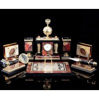 Schreibtisch-Set Jasper Mit Vergoldung Bestes Geschenk Luxus-Schreibtisch-Set Erstaunliches von InciGallery