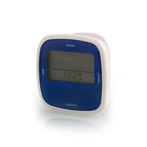 Incutex Schrittzähler mit Leuchtfunktion, Pedometer, Stepcounter, Schrittmesser, Entfernungsmesser, blau von Incutex