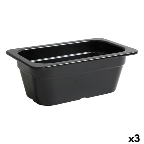 Teglia da Cucina Inde Nero 26,5 x 16,2 x 10 cm (3 Unit?) von Inde