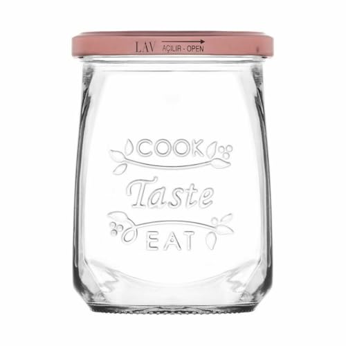 Inde Tasty Vorratsglas, transparent, mit Deckel, 550 ml, 12 Stück Inde Tasty Vorratsglas, transparent, mit Deckel, 550 ml, 12 Stück von Inde