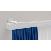 indeko Gardinenstange "Bern" 2 läufig-läufig Wunschmaßlänge Innenlauf Komplett-Set inkl. Gleitern und Montagematerial von Indeko