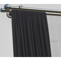 indeko Gardinenstange "Colombes" 2 läufig-läufig Wunschmaßlänge Innenlauf Komplett-Set inkl. Gleitern und Montagematerial von Indeko