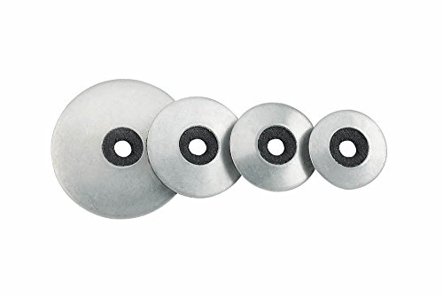 INDEX Fixing Systems ARANE25 [ARVUL] Vulkanisierte Unterlegscheibe aus EPDM Stahl Pregalverzinkt (P25), 500 Stück von INDEX A PERFECT FIXING