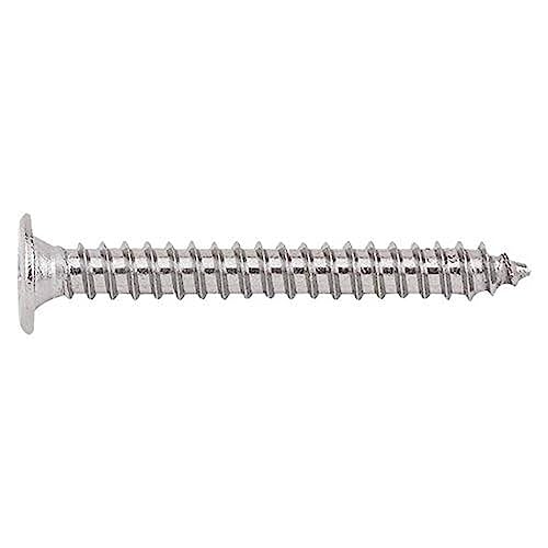 INDEX Fixing Systems 500 Stück Blechschrauben mit extra flachem Kopf und Fingerabdruck, rostfrei A2, 4,2 x 22 mm von INDEX