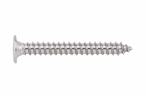 INDEX Fixing Systems 500 Stück Blechschrauben mit extra flachem Kopf und Fingerabdruck, rostfrei A2, 4,2 x 32 mm von INDEX