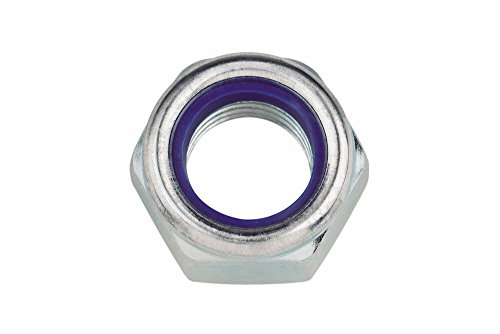 Index Fixing Systems VDZ98510 Sechskantmutter M10 nach DIN-985 | Selbstdichtend, verzinkt, 25 Stück von INDEX A PERFECT FIXING
