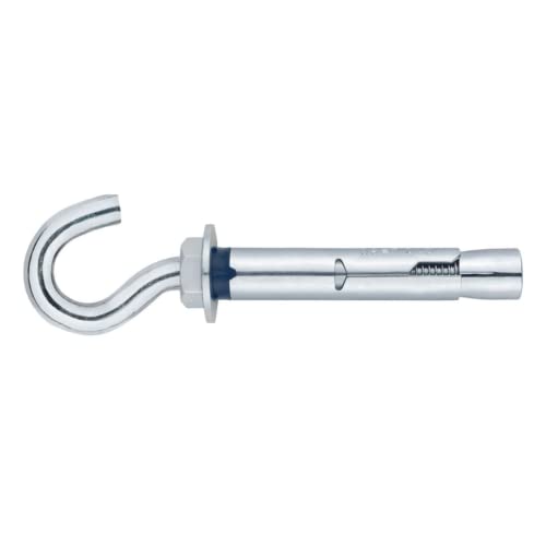 Index Fixing Systems ch-ga – Pack von 10 Verankerungen antigiro für hohe Lasten, Haken-beschichtet, verzinkt, M6 x 45 mm, Durchmesser 8 mm von INDEX A PERFECT FIXING