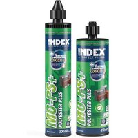 Chemischer Klebstoff - Polyester ohne Styrol - Für ungespannte Betonflächen zugelassen 410 ml - Packung mit 12 von Index