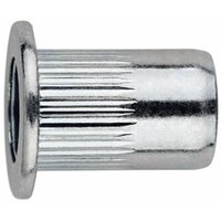 Crimpmutter mit großem Kopf – Verzinkt M5 x 15 – Packung mit 500 Crimpmutter mit großem Kopf – Verzinkt M5 x 15 – Packung mit 500 von Index