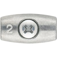 Ovales Kabelklemme - Verzinkt Ø6 - Packung mit 25 von Index