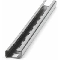 Profils für leichte Belastungen Typ "C" Durchbohrtes verzinktes Schienenprofil 20 x 10 x 1 x 2000 - Packung mit 30 von Index
