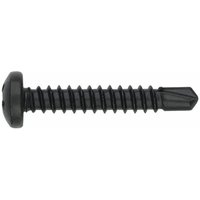 Schraubenzieher-Vis mit Gewinde für Blech und PVC – Rundkopf – Phillips-Antrieb – Schwarz verzinkt 4,2 x 32 – Packung mit 500 Schraubenzieher-Vis mit Gewinde für Blech und PVC – Rundkopf – Phillips-Antrieb – Schwarz verzinkt 4,2 x 32 – Packung mit 500 von Index