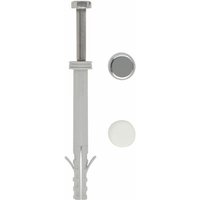 Index - wc- und Bidet-Befestigungsset / Beutel mit 2 langen Dübeln, A2-Edelstahlschrauben mit Kopfabdeckung. M6 x 80 von Index