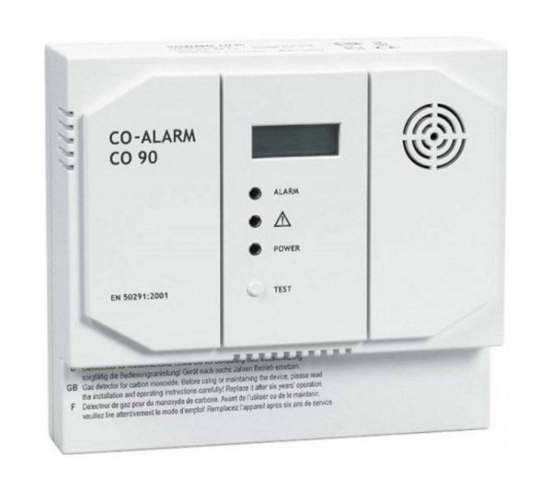 Indexa CO90-12 Kohlenmonoxidmelder (CO-Alarm), 12V DC, CO-Melder mit Relais Rauchmelder von Indexa