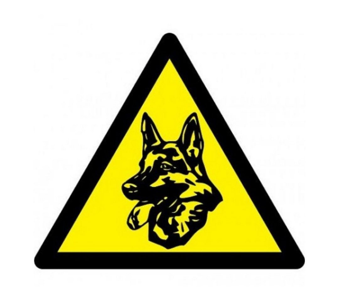 Indexa No Name Warnaufkleber Wachhund 3er Set (B x H) 90 mm x 80 mm 40204 Alarmanlage von Indexa