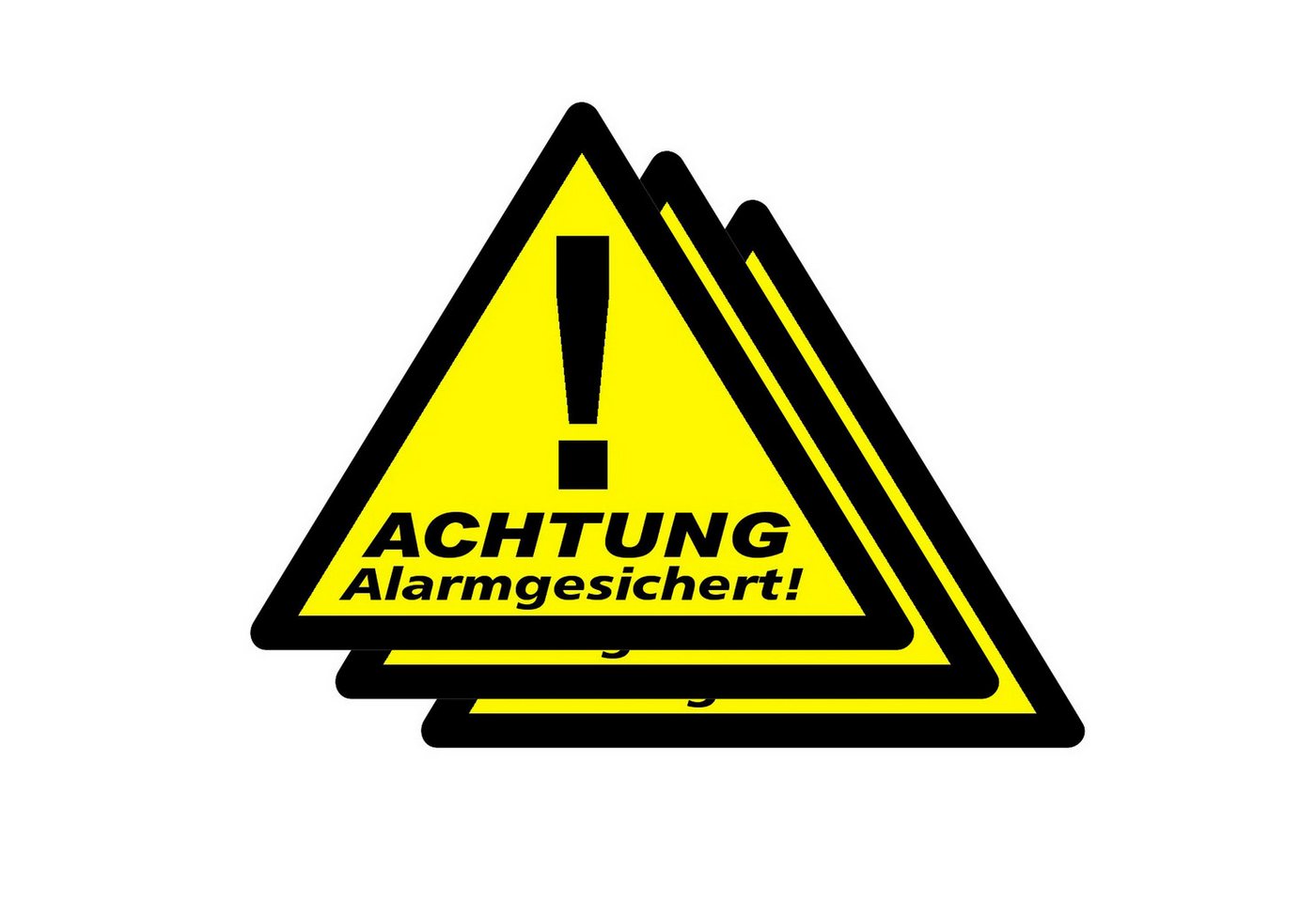 Indexa WAK-A Aufkleber >Alarmgesichert< 3er Alarmanlage Indexa WAK-A Aufkleber >Alarmgesichert< 3er Alarmanlage von Indexa