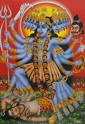 Crafts of India Brave Goddess Kali/Hindu Goddess Large Poster -Reprint on Paper (Unframed : Size 21"X31" Inches) von Crafts of India