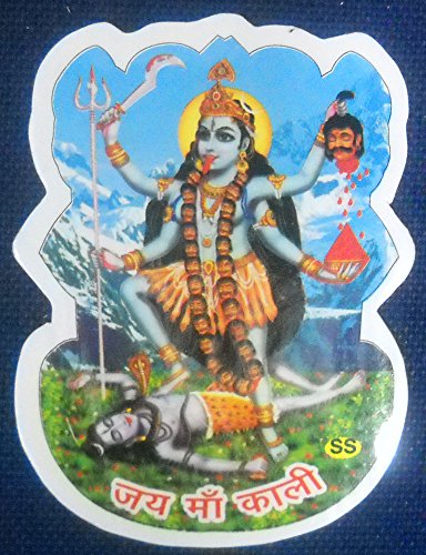 Crafts of India Goddess Kali Hindu God Sticker (Size 3" X 2" Inches) von Crafts of India
