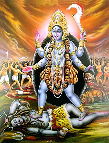 Crafts of India Goddess Kali Poster-Reprint on Paper-(20X16 inches) von Crafts of India