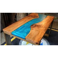 Epoxid-Holz-Tischplatte Für Zuhause von IndianArtistArt