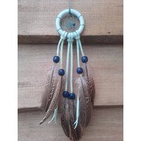 Blauer Traumfänger Aus Holz - Ref Dc 180219 von IndianHeritageArts