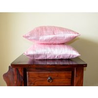 Babyrosa Dupionseide Kissenhülle 20 X - D 366 von IndianStitch