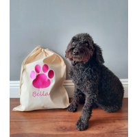 Hunde Spielzeug - Personalisierte Hundeaufbewahrung Haustier Weihnachten Geschenktasche Tasche Hundegeburtstag Geschenksack Spielzeugbeutel von IndieAndEdenHome