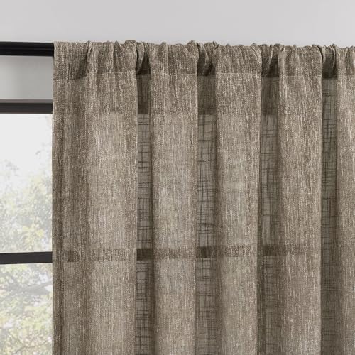 Indigo Road by Egypt Sherrod Correo Vorhang mit Farbverlauf, Ombré-Stil, halbtransparent, Leinen, 127 x 243,8 cm (B x L), 1 Vorhang von Indigo Road by Egypt Sherrod