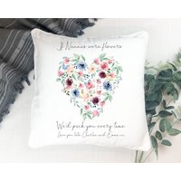 Personalisiertes Nanny Oma Nanna Kissen, Personalisiertes Name Print Gran Nan Oma, Weihnachten Geburtstagsgeschenk von IndigoPig