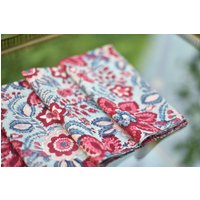 Tovaglioli in Feinem Cotone Stempeldruck, Disponibili Set Da 2, 4, 6 Oder 12 von IndigoProjectStudio