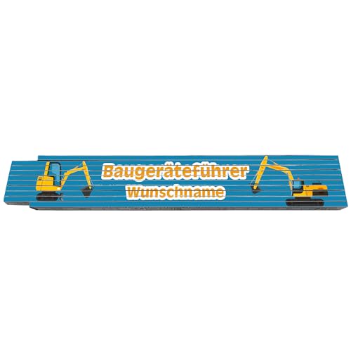 2m Zollstock - Baugeräteführer - mit Wunschname - Text - Spruch - individuell personalisiert - Glieder-Maßstab - Meterstab bedruckt - für Männer Opa Papa Vatertag Wunschtext Weihnachten Baustelle 2m Zollstock - Baugeräteführer - mit Wunschname - Text - Spruch - individuell personalisiert - Glieder-Maßstab - Meterstab bedruckt - für Männer Opa Papa Vatertag Wunschtext Weihnachten Baustelle von Indigos