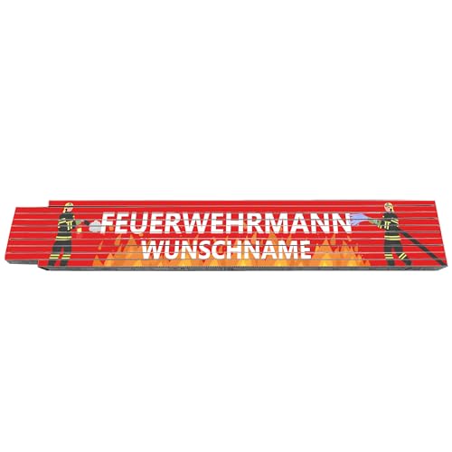 2m Zollstock - Feuerwehrmann - mit Wunschname - Text - Spruch - individuell personalisiert - Glieder-Maßstab - Meterstab bedruckt - für Männer Opa Papa Vatertag Wunschtext Weihnachten Baustelle 2m Zollstock - Feuerwehrmann - mit Wunschname - Text - Spruch - individuell personalisiert - Glieder-Maßstab - Meterstab bedruckt - für Männer Opa Papa Vatertag Wunschtext Weihnachten Baustelle von Indigos