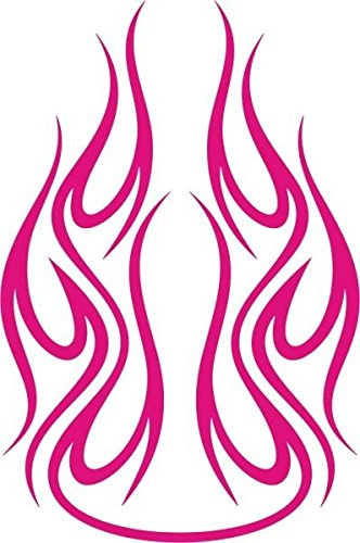 INDIGOS 4051095093398 Wandtattoo w676 Flamme 96 x 53 cm Wandaufkleber in 3 Größen, rosa von INDIGOS UG