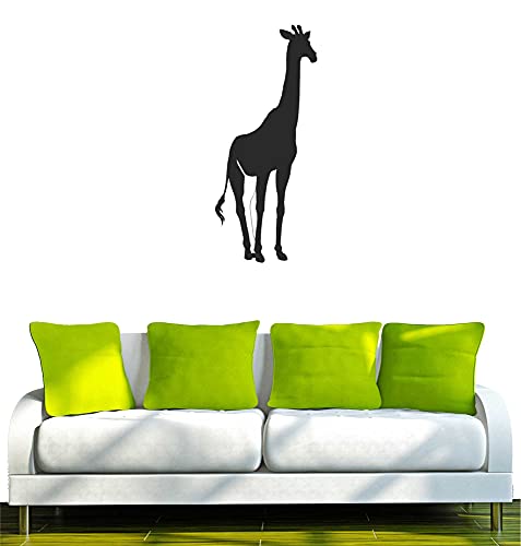 WANDTATTOO/Wandsticker w040 Giraffe Afrika Tier Dschungel Wüste Wandaufkleber 80x34, schwarz von INDIGOS UG