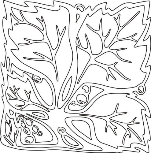 INDIGOS/Wandaufkleber-e67 hübsche Blümchen mit Blättern 120x118 cm- weiß, Vinyl, 120 x 118 x 1 cm von Indigos