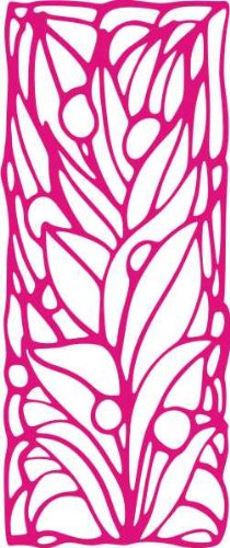 INDIGOS/Wandaufkleber-e197 schöne verzierte Blume 240x100 cm- pink, Vinyl, 240 x 100 x 1 cm von INDIGOS