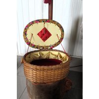 Vintage Süßer Nähkasten Unikat Massiv von IndisCreativArtShop