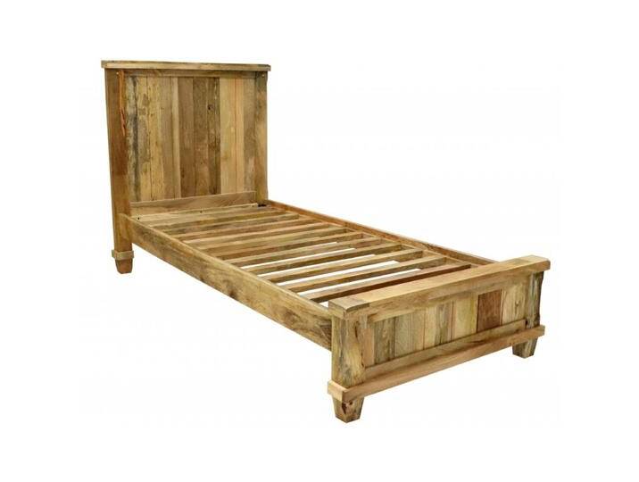 Bett Devi 90x200 aus Mangoholz von Indisches-Möbelhaus.de