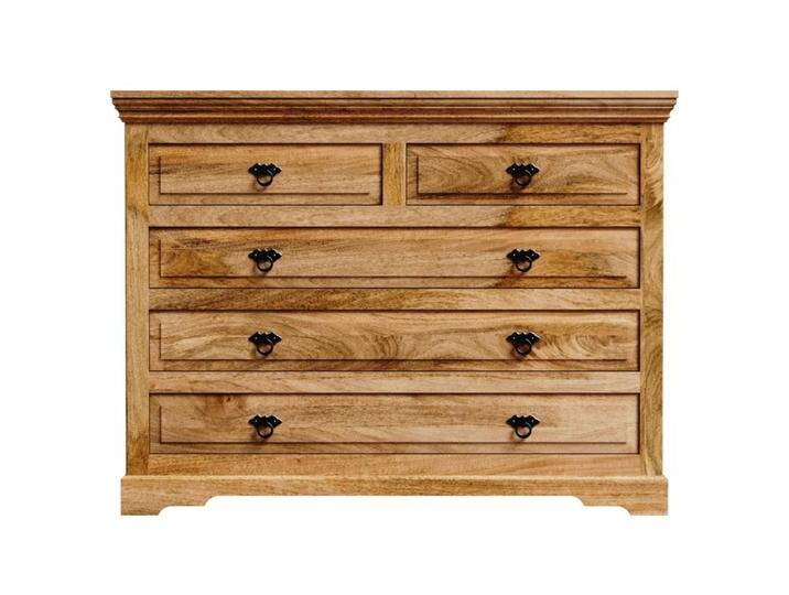 Kommode Guru 120x90x45 aus Mangoholz von Indisches-Möbelhaus.de