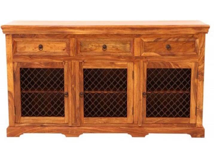 Kommode Jali 160x90x45 aus indischem Sheesham-Massivholz von Indisches-Möbelhaus.de
